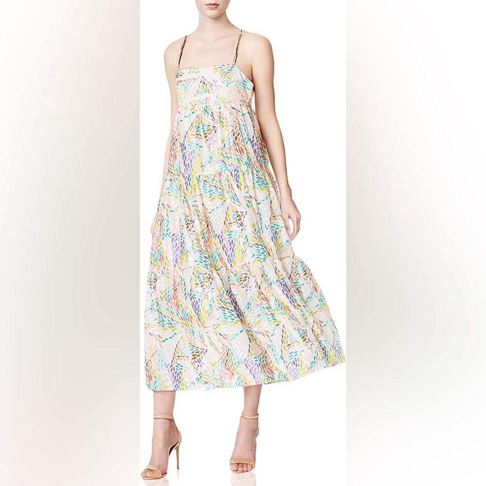 C/Meo Collective Tiered Midi Dress, Small